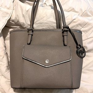 Michael Kors Silver Tote Purse
